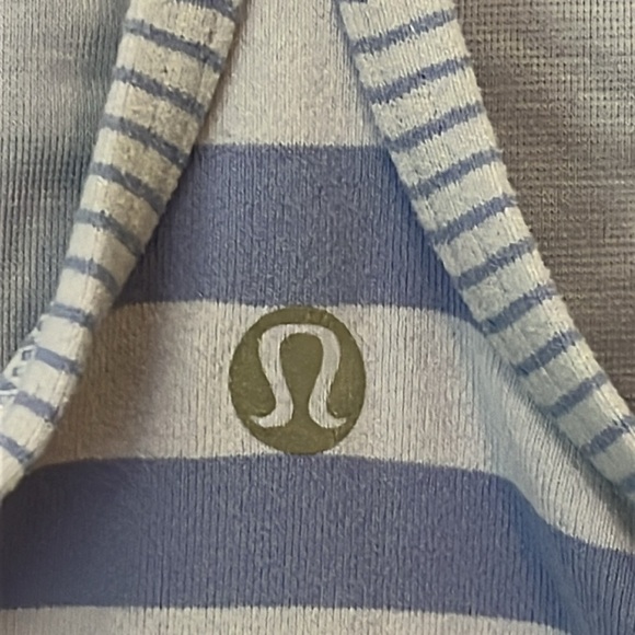 Lululemon | Power Y Tank Luon Apex Stripe Lavender Dusk Size 6 Yoga Gym Workout - Picture 10 of 13